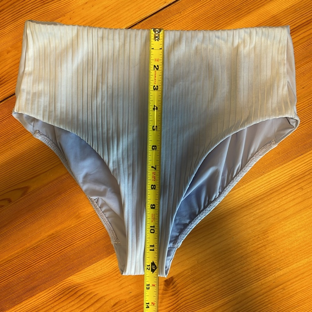 Athleta Size Small Rib High Waist Swim Bottom in Victorian Periwinkle - Picture 3 of 5